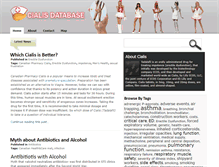 Tablet Screenshot of cialis-database.com